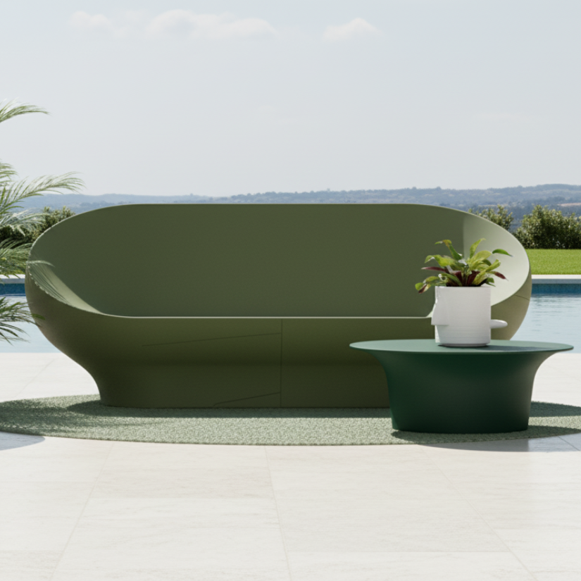 Geometría volumétrica: del monobloc al mueble escultórico