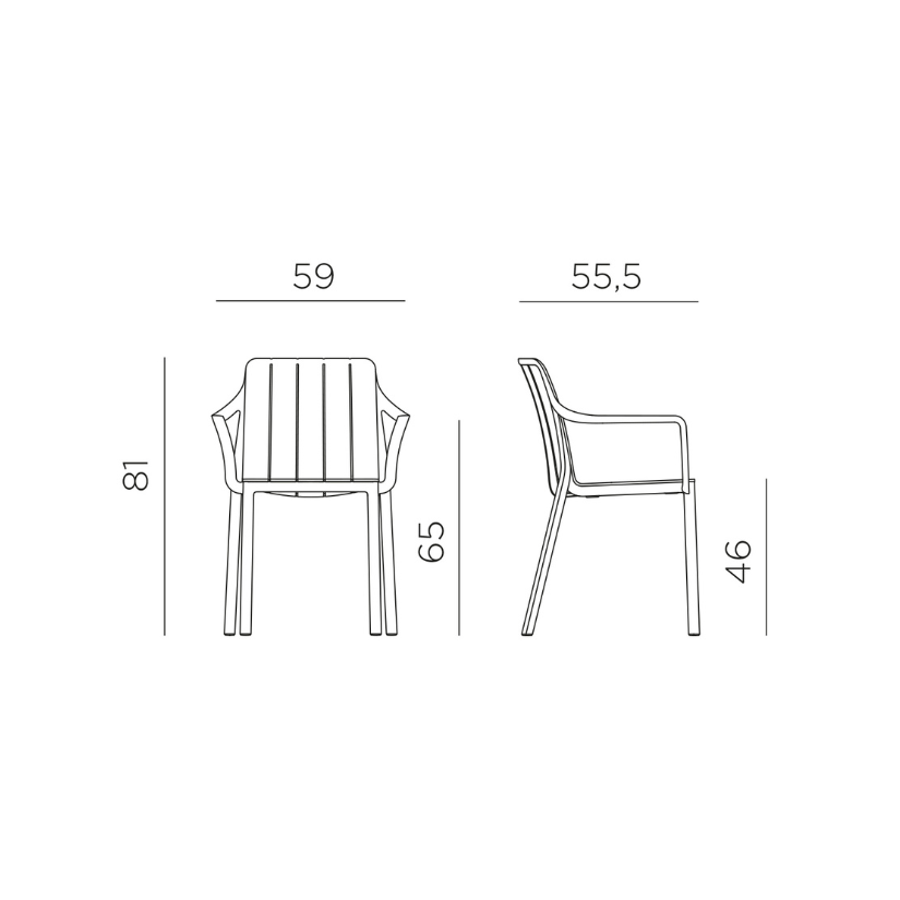 SILLA TIBERINA ARMCHAIR