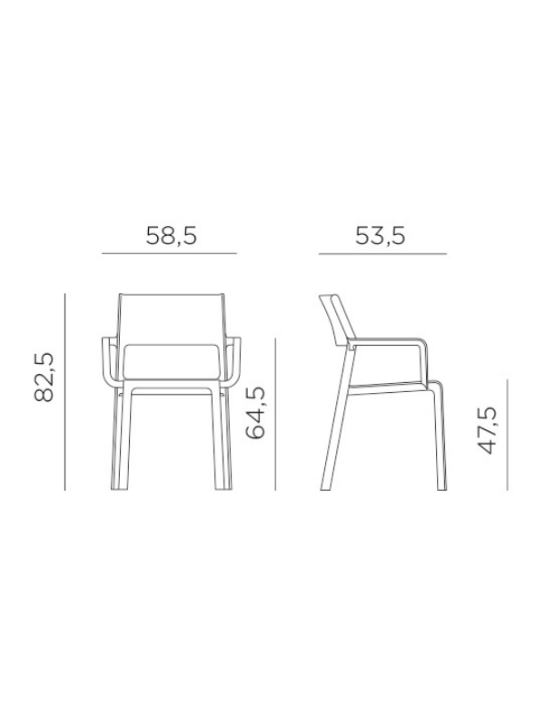 SILLA TRILL ARMCHAIR