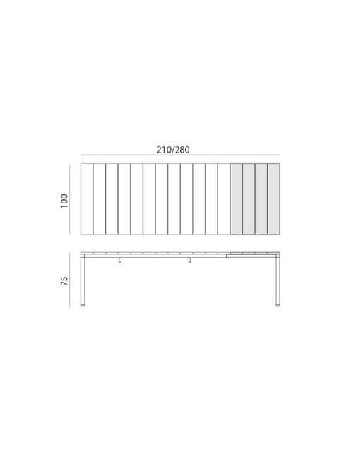 MESA RIO ALU 210 EXT.